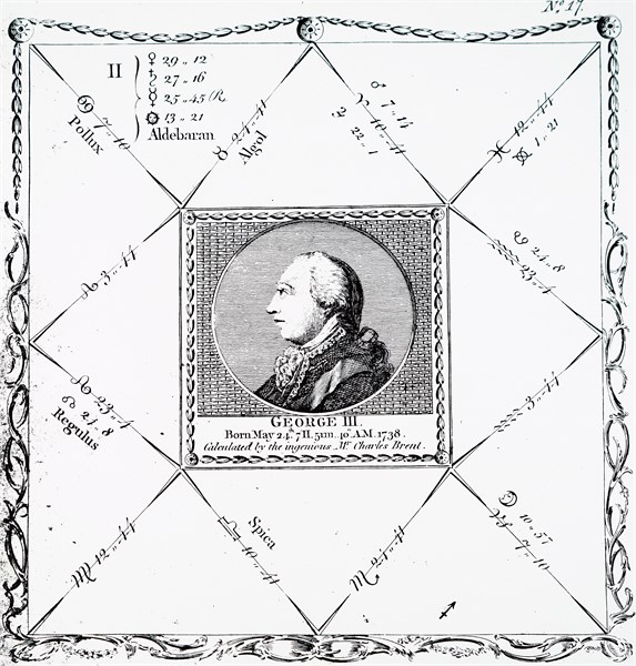 Nativity of King George III of the United Kingdom by Ebenezer Sibly