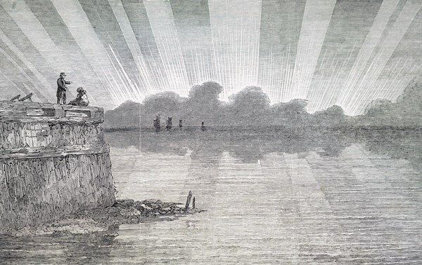 The Aurora Borealis observed from Boulogne-sur-Mer