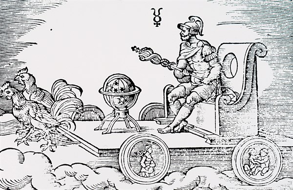 Medieval engraving titled 'Mercury'