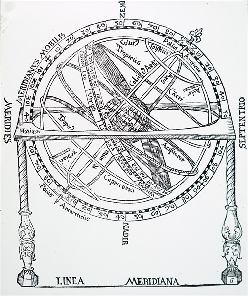 An armillary sphere