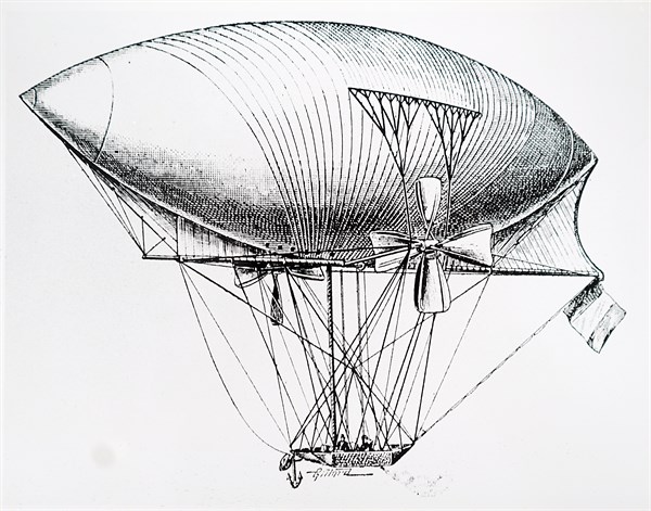 Prosper Meller's design for a navigable airship