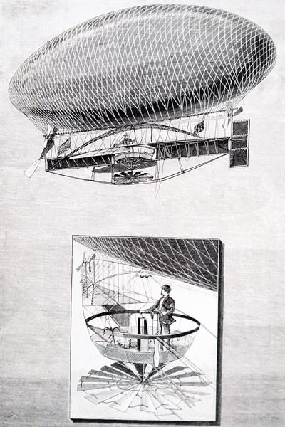 An airship designed by Peter C