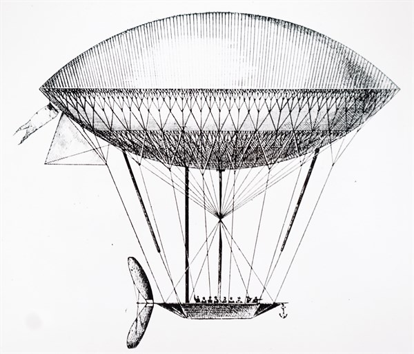 Henri Dupuy de Lôme's hydrogen filled airship