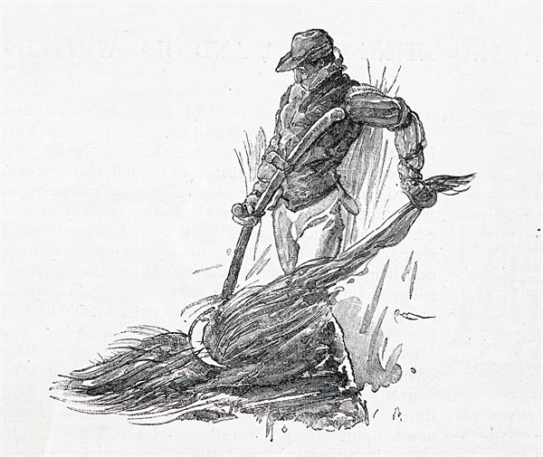 Engraving depicting the cutting of sedge in the Norfolk fens