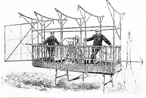 The basket of Woelfert's airship 'Deutschland'