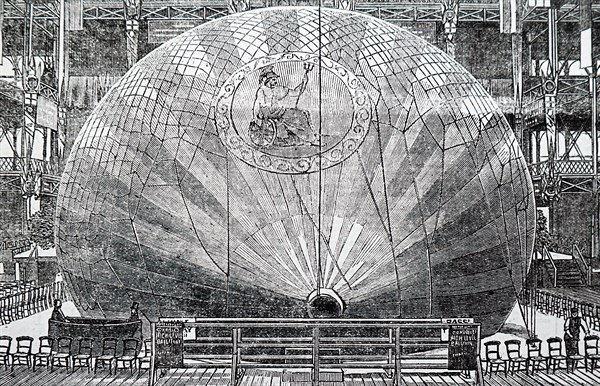The filling of a balloon in England