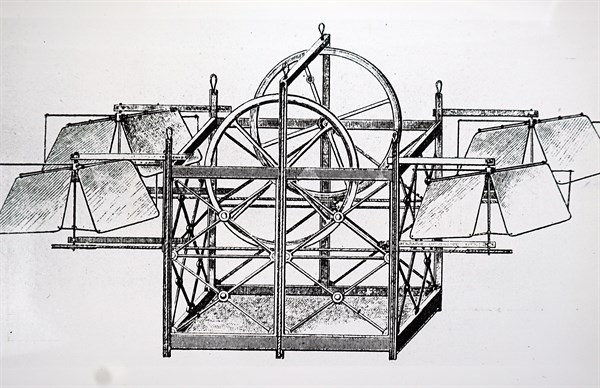 Van Hecke's propeller to allow balloons to rise and descend at will
