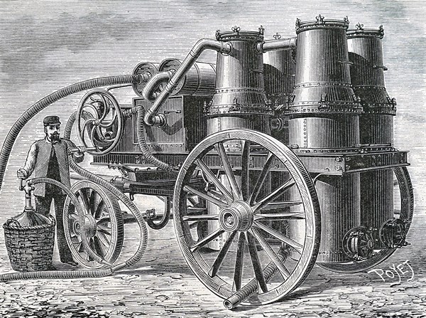 A hydrogen generating machine used in the inflating of military balloons