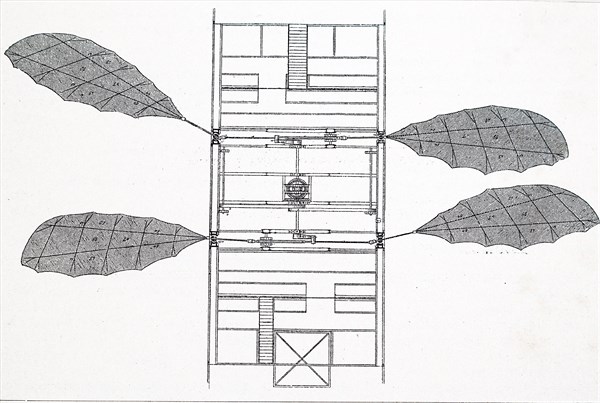 A design for a German flying machine