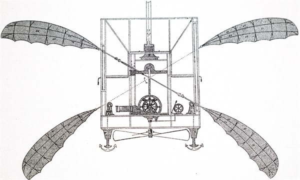 A design for a German flying machine
