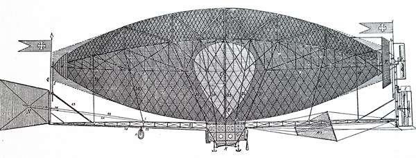 A design for a German flying machine