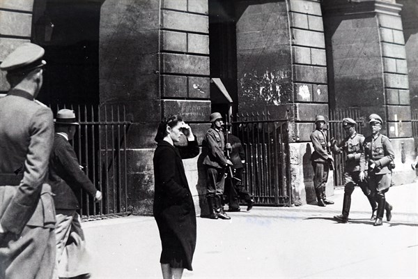 Photograph of the German headquarters at the Place de la Concorde, Paris during the German occupation of France 1941