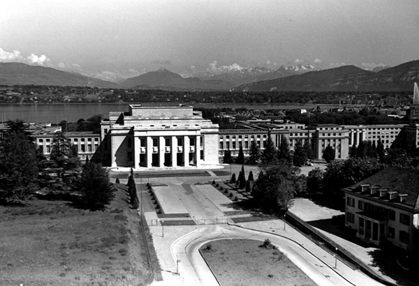 Photograph taken of the United Nations European Office in Switzerland