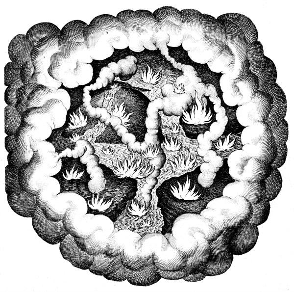 Elemental chaos, showing the fight between the qualities