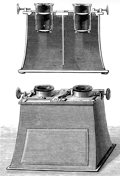 Hermann von Helmholtz's binocular stereoscope