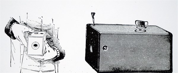 A Kodak Box Camera which used Eastman negative film roll