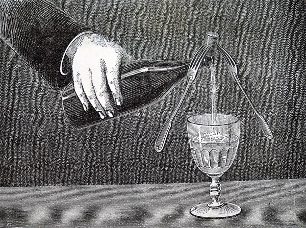 An experiment that demonstrates the centre of gravity