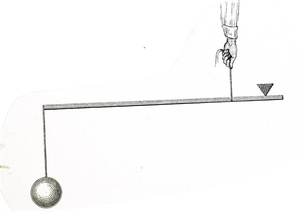 Illustration of an 19th Century mechanical pulley