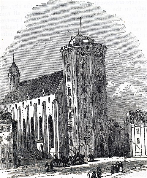 The Rundetaarn, a 17th-century tower located in central Copenhagen, Denmark