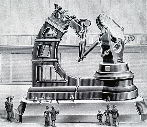 The siderostat of the horizontal telescope