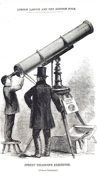 A street telescope in London