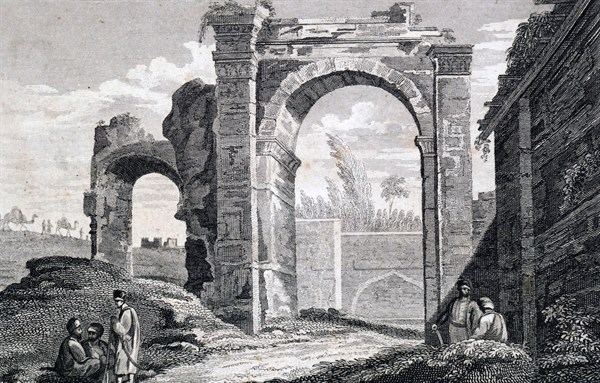 An early 19th Century view of Milazzo, Italy