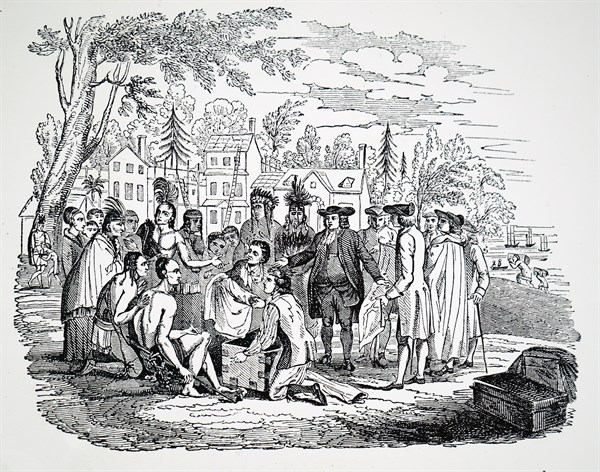 William Penn treating with Indians
