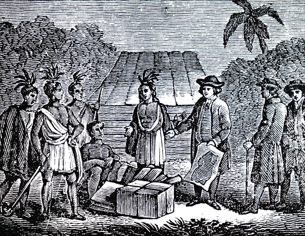 William Penn treating with Indians