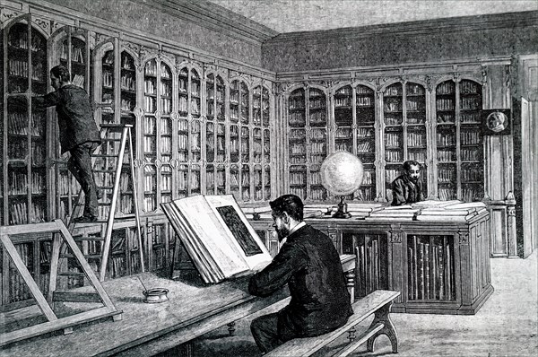 The Library of the École Normale Supérieure, Paris, where Louis Pasteur as Director of Scientific Studies
