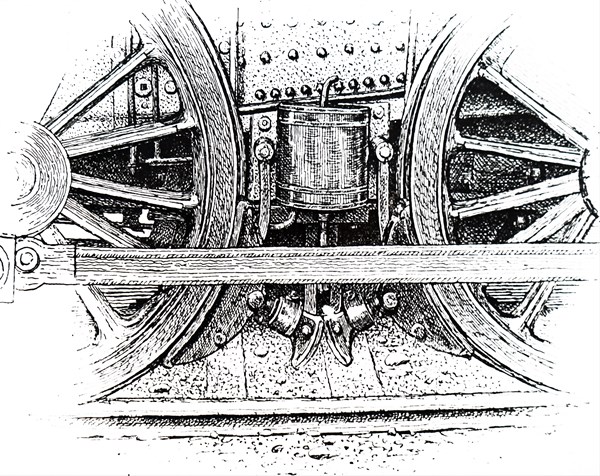 A locomotive drive brake