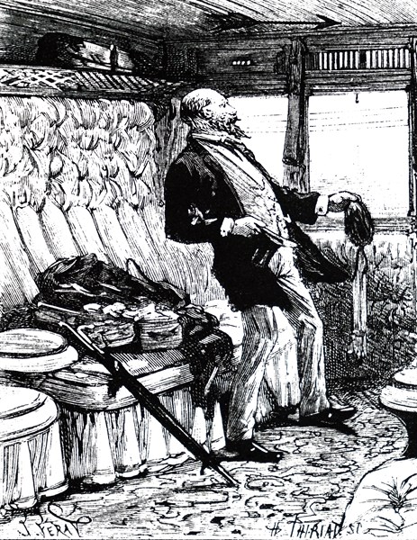 A passenger experiencing the effect of Westinghouse air brakes