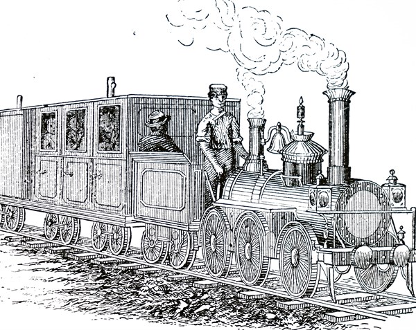 The Little Wonder locomotive on the Portmadoc and Festiniog narrow gauge railway