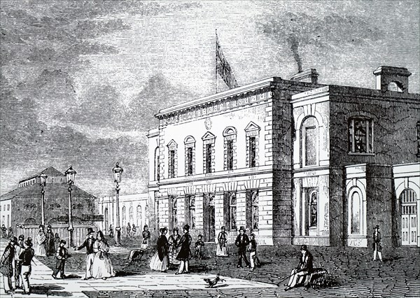 The exterior of Blackwall Station