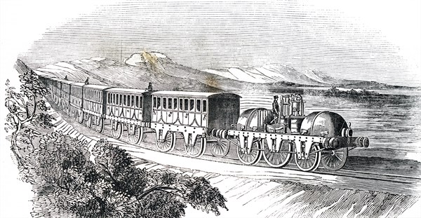 The Parsey compressed-air locomotive designed by Arthur Parsey