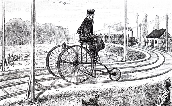A tricycle used to carry out track inspections on German railways