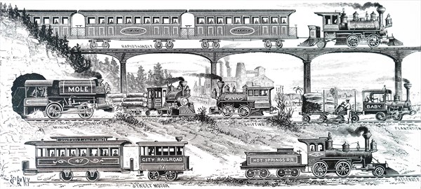 Various light-duty locomotives built by H