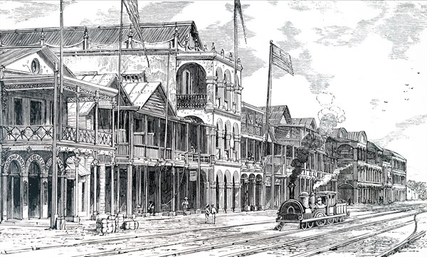 The Terminus of the Panama Railway at Colón