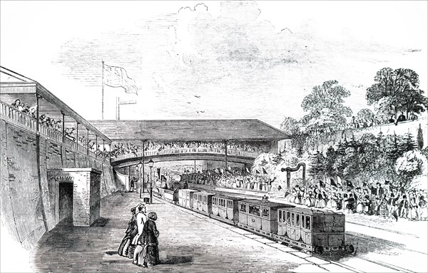 The royal train leaving Cheltenham on he Queen's journey back to London from Balmoral