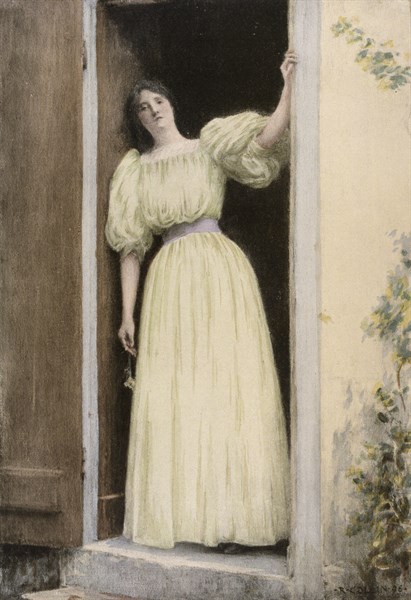 The departure' by Louis-Joseph-Raphael Collin