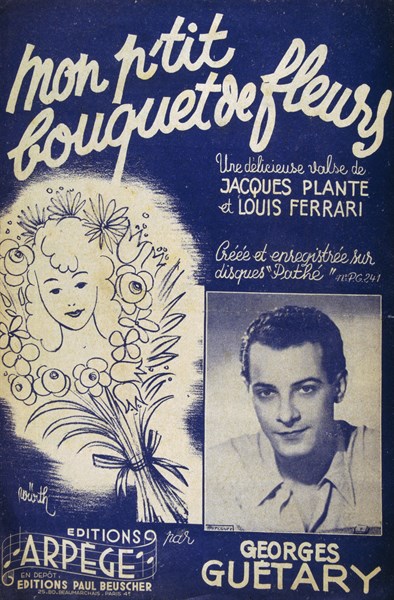 cover of a French 1940's Song book for singers including Georges Guétary