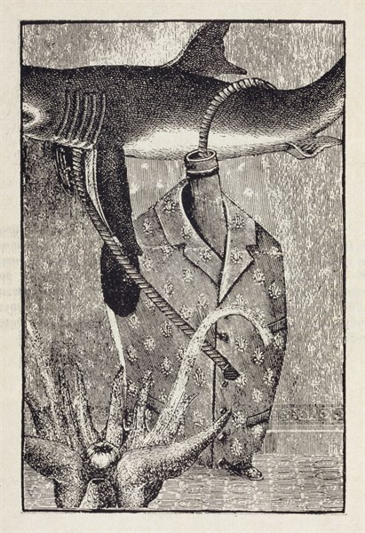 illustration by Max Ernst, for 'Misfortunes of the Immortals'