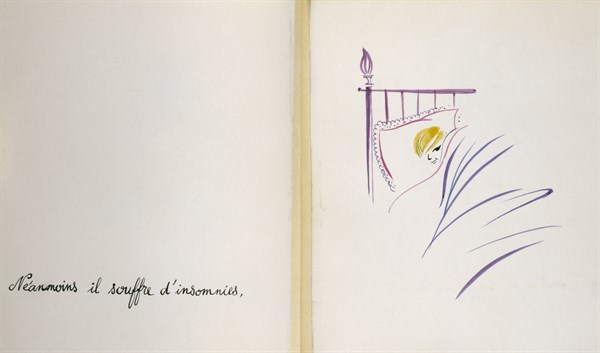 Illustrated edition by Pierre Etaix, circa 1981, for the birthday of Jean-Claude Carrière, a French novelist, screenwriter, actor,