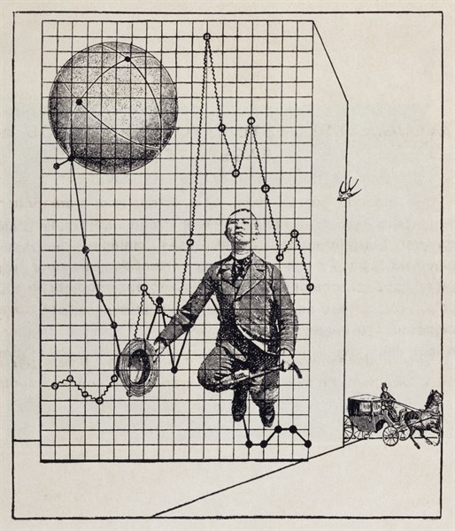 illustration by Max Ernst, for 'Misfortunes of the Immortals'