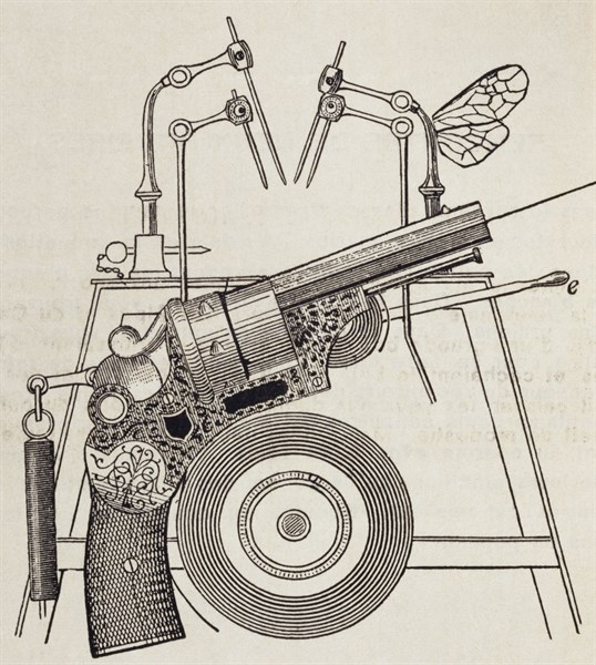 illustration by Max Ernst, for 'Misfortunes of the Immortals'