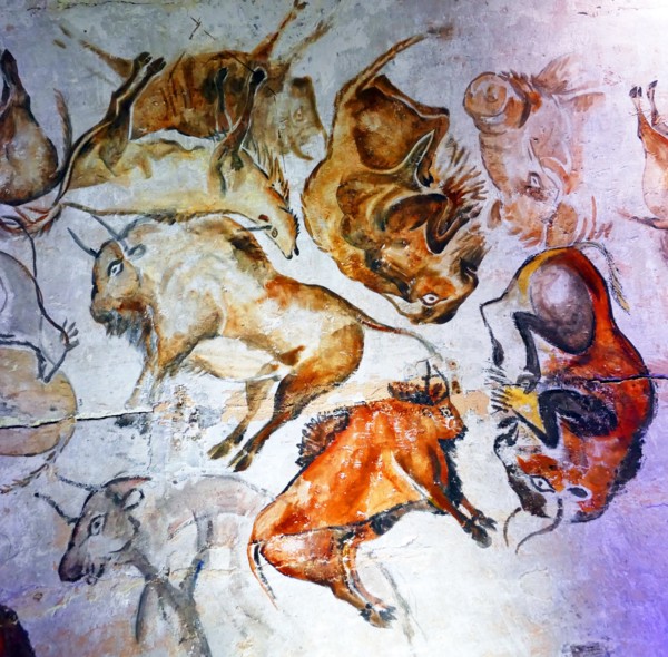 Cave painting found in the Cave of Altamira, located in Cantabria, Spain, dating from the Upper Paleolithic period