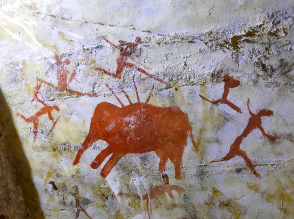 Replica painting from the Cave of Altamira