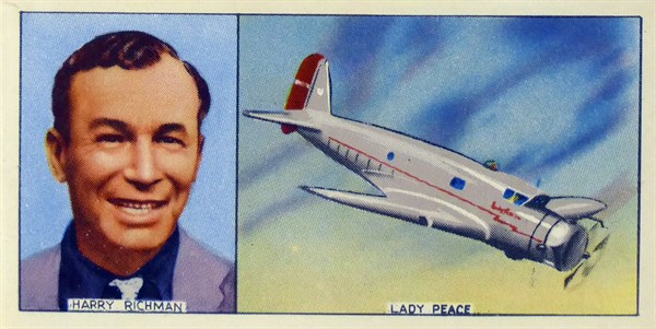 Harry Richman and his plane Lady Peace