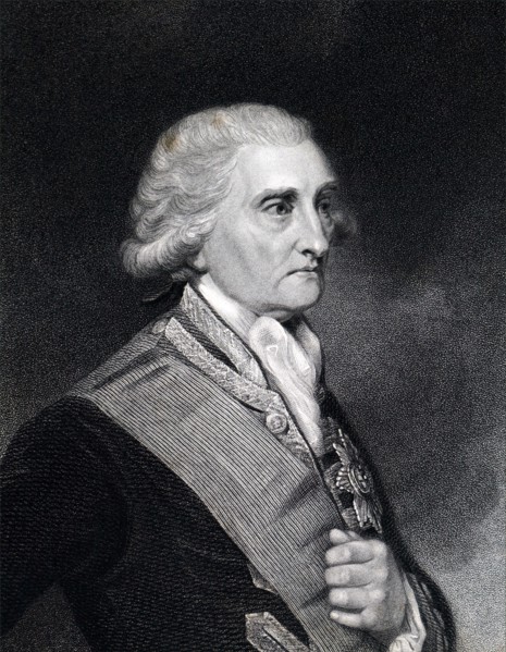 Portrait of George Brydges Rodney, 1st Baron Rodney (1718-1792) a British naval officer. Dated 19th