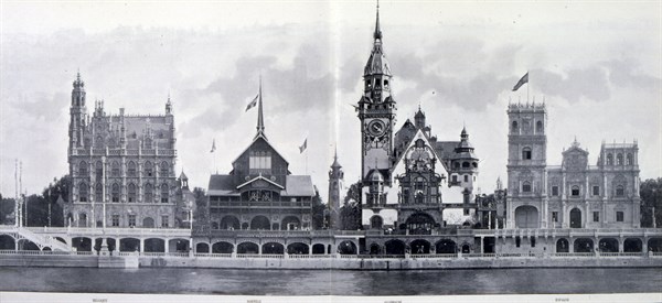 Photograph taken during the Exposition Universelle (World Fair) Paris, 1900