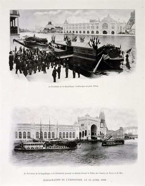 Photograph of the inauguration of the World Fair, 14 April 1900
